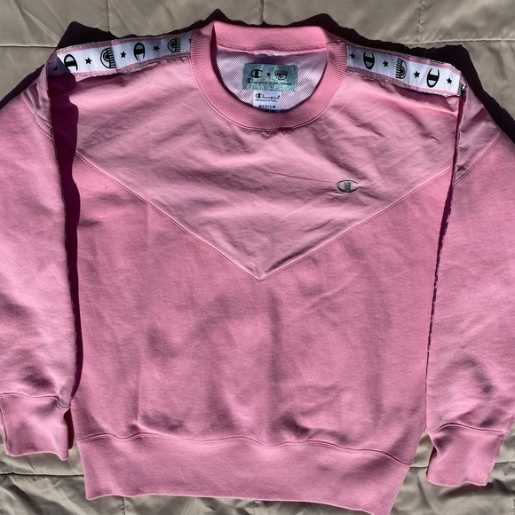 Chiara Ferragni x Champion Collab Pink Sweatshirt, Size M - Picture 4 of 16